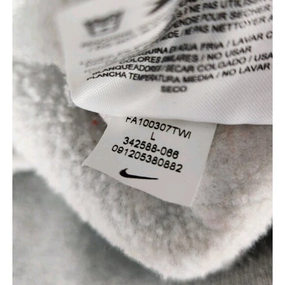 Nike Women's Full Zip Hoodie Size Large Red/Gray Swoosh - Picture 12 of 15